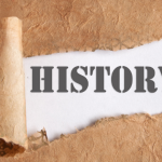 Image of aged paper with "HISTORY" in bold font, highlighting the evolution of plumbing in the White House.